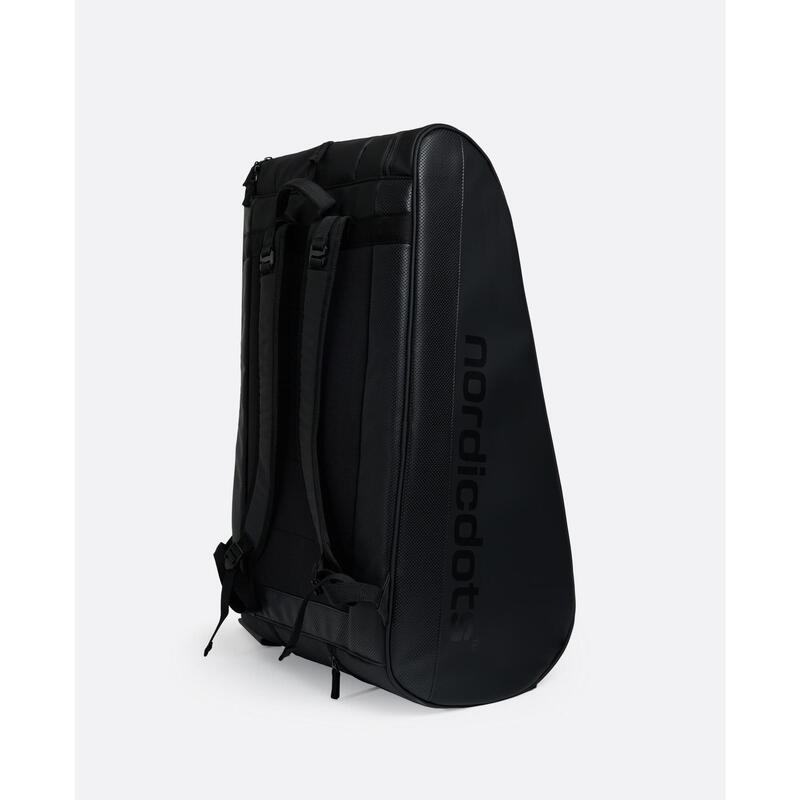 Geantă de tenis pentru adulți pentru 12 rachete PRO – Stealth Black