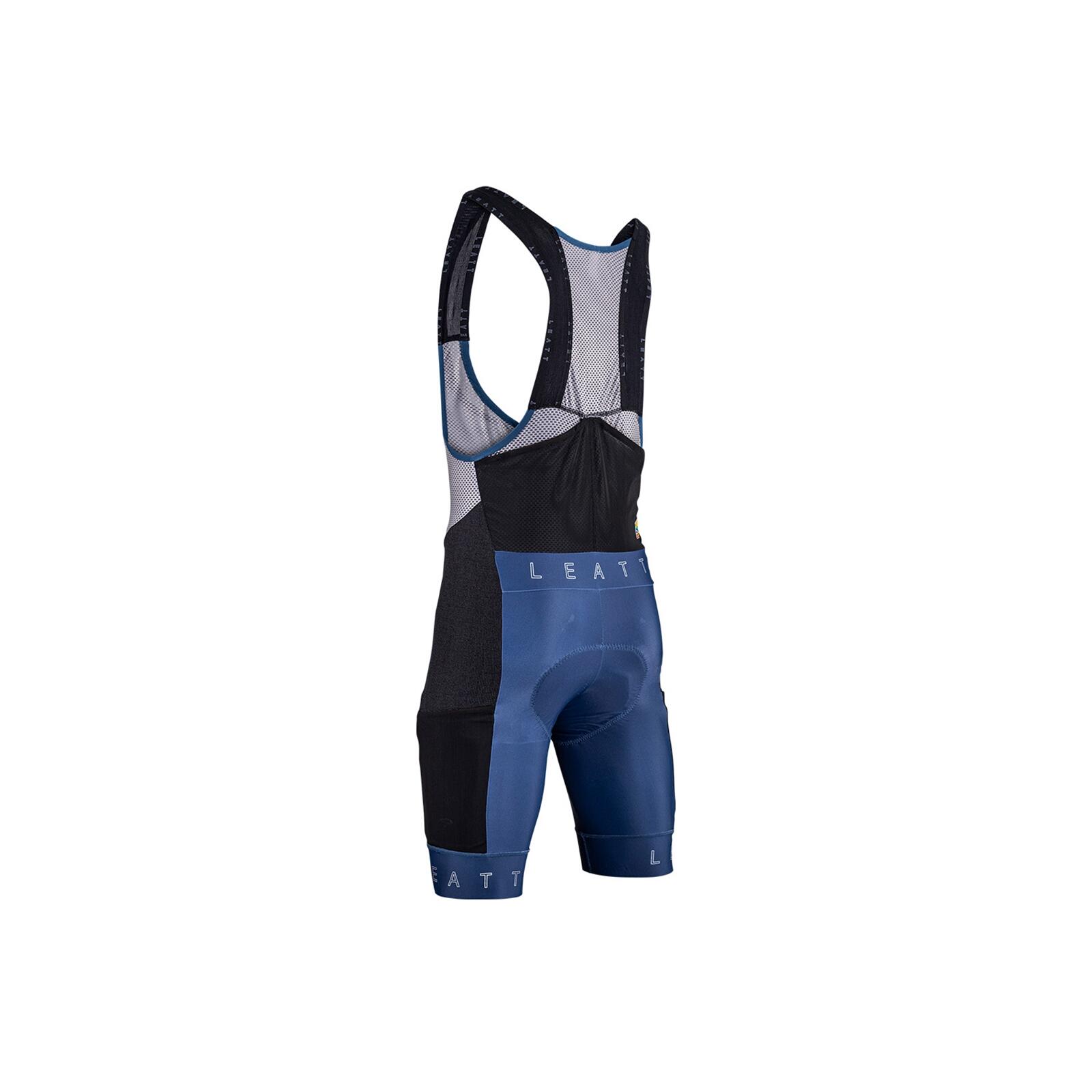 Cuissard à bretelles homme MTB Endurance 5.0 bleu 2/7
