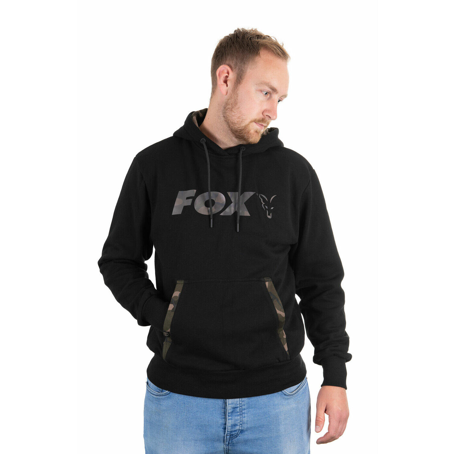 Fox Black / Camo Print Hoody Small - Fox Kleding & Zonnebril 2/5