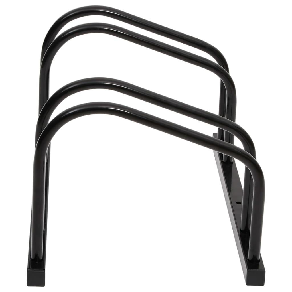 Soporte para 2 bicicletas de acero VidaXL, negro 2/2