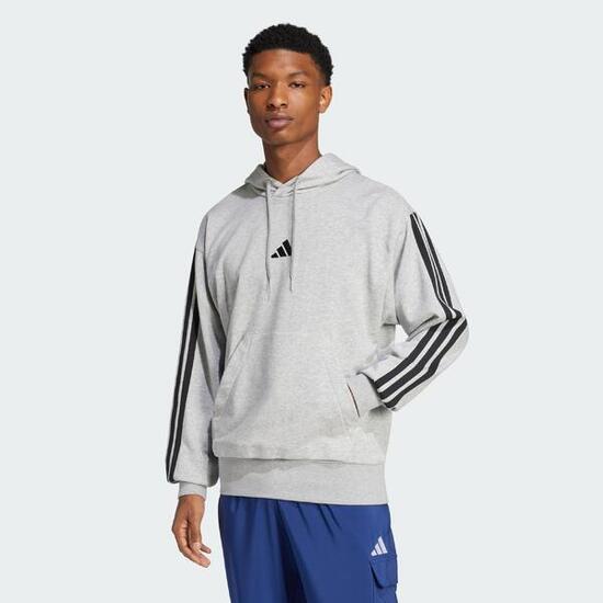 Sweat-shirt à capuche french terry 3 bandes Essentials