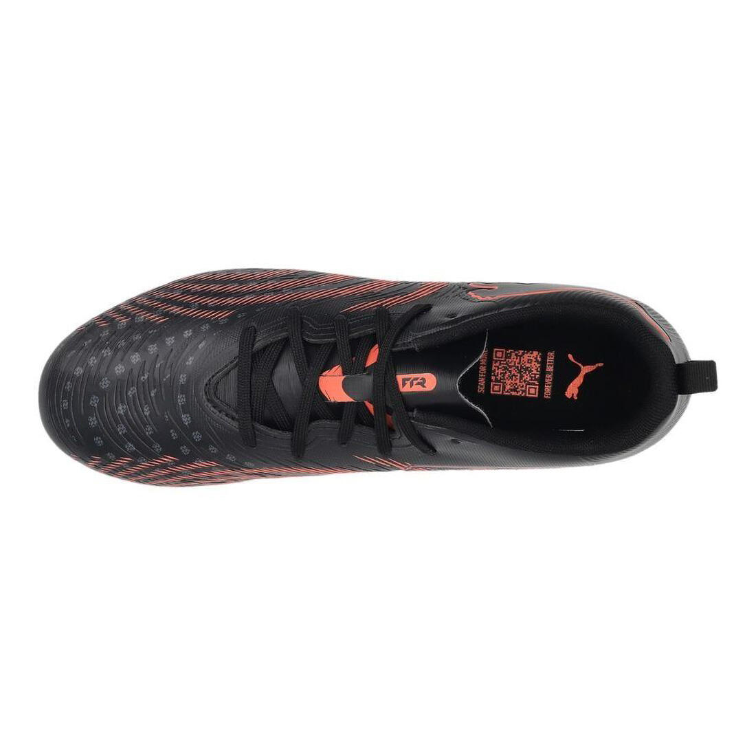 Junior Puma Future 9 Play Fg/ag Voetbalschoenen Zwart En Rood 4/7