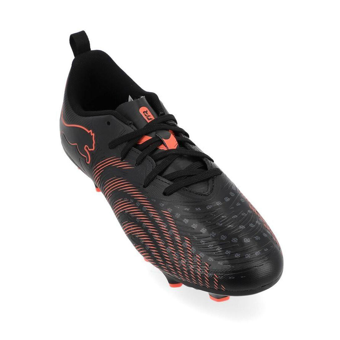 Junior Puma Future 9 Play Fg/ag Voetbalschoenen Zwart En Rood 6/7