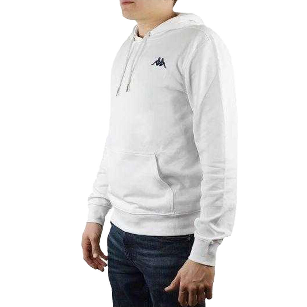 Felpa Con Cappuccio Uomo Kappa Vend Bianco 3/3