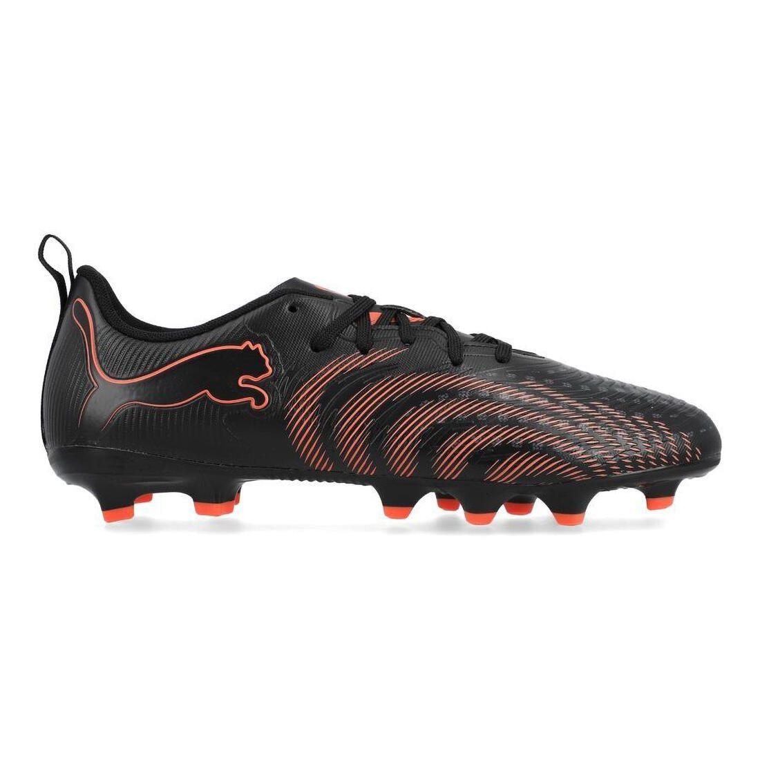 Ghete fotbal Junior Puma Future 9 Play FG/AG Negru și Roșu