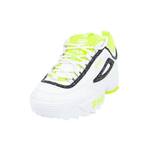 Zapatillas Deportivas de Piel Ecológica Disruptor para Niños/Niñas Blanco, Verde