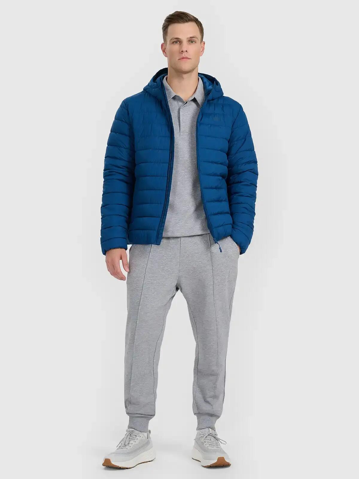 Jachetă de puf 4F M598 Bleumarin XXL 5/7