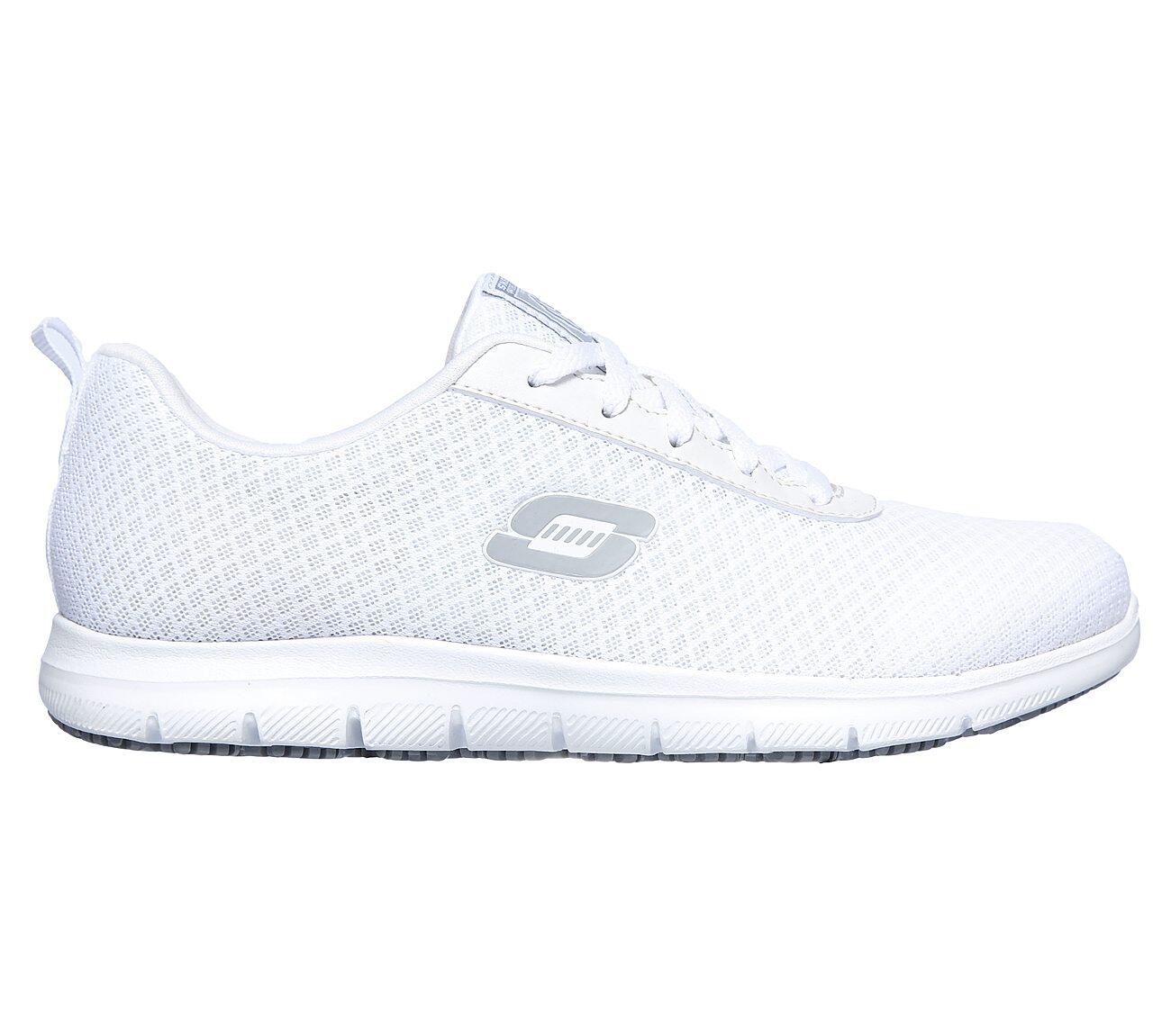 Skechers Relaxed Fit Work Damen Arbeitsschuhe Ghenter Bronaugh Arzt Weiß 3/7