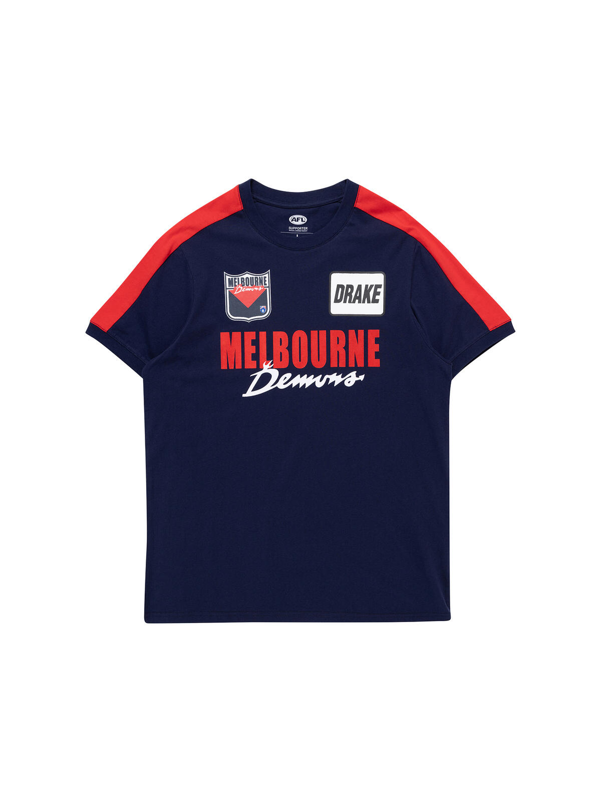 AFL Throwback Graphic Tee Shirt - Melbourne Demons - Mens T-Shirt