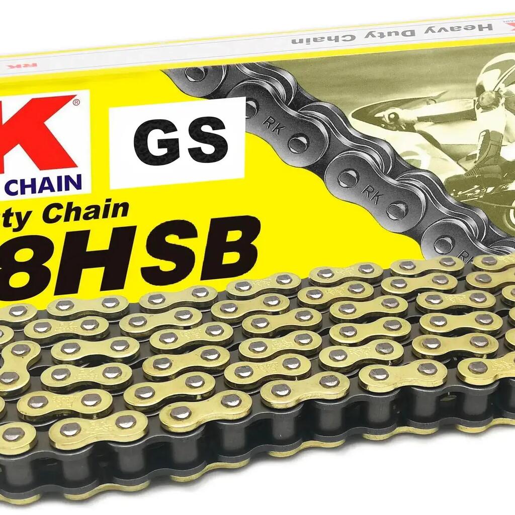 RK 428 HSB 138 C Road Bike Chain Gold/Grey Open