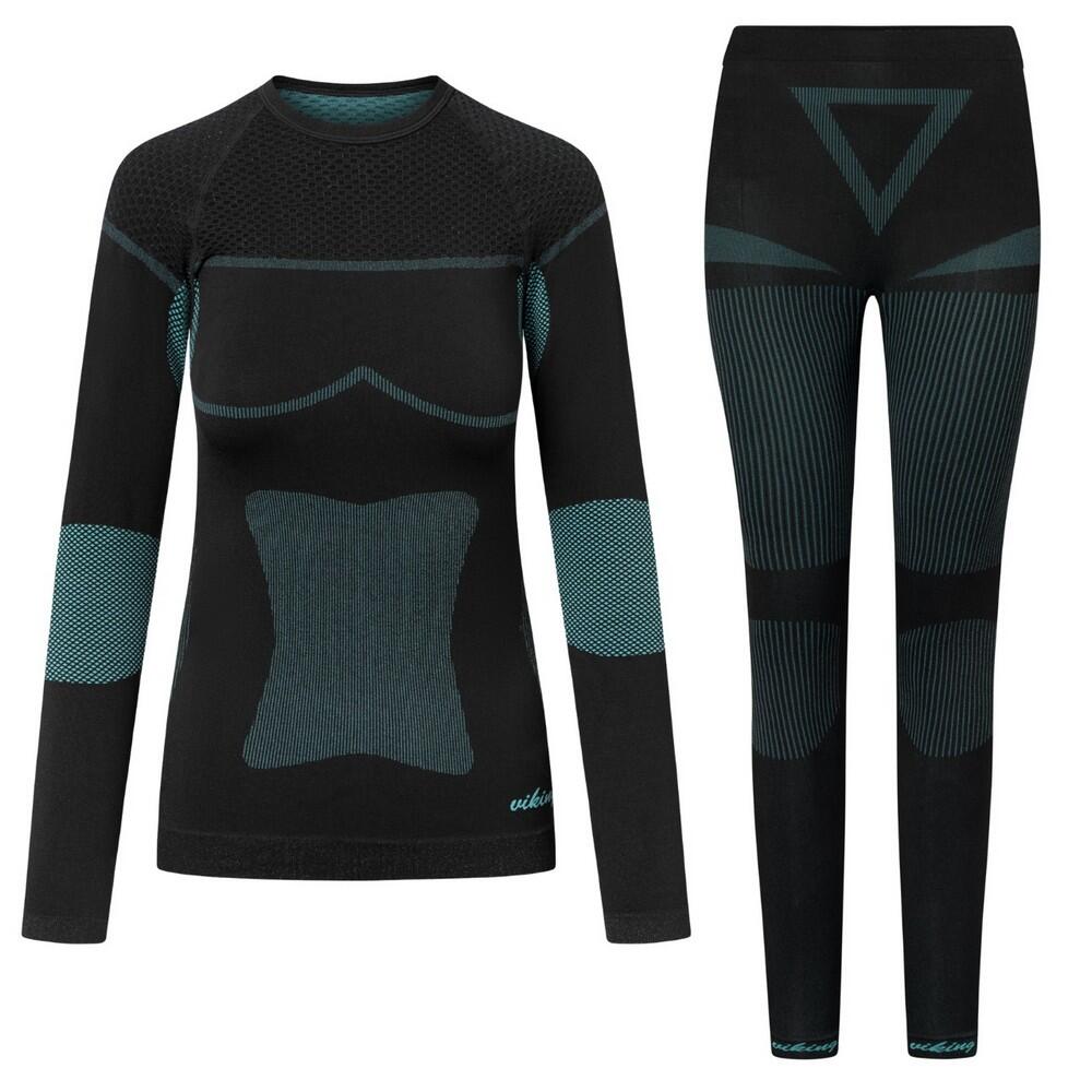 Ensemble Sousvêtement Thermique ILSA Femme (Vert) 2/6