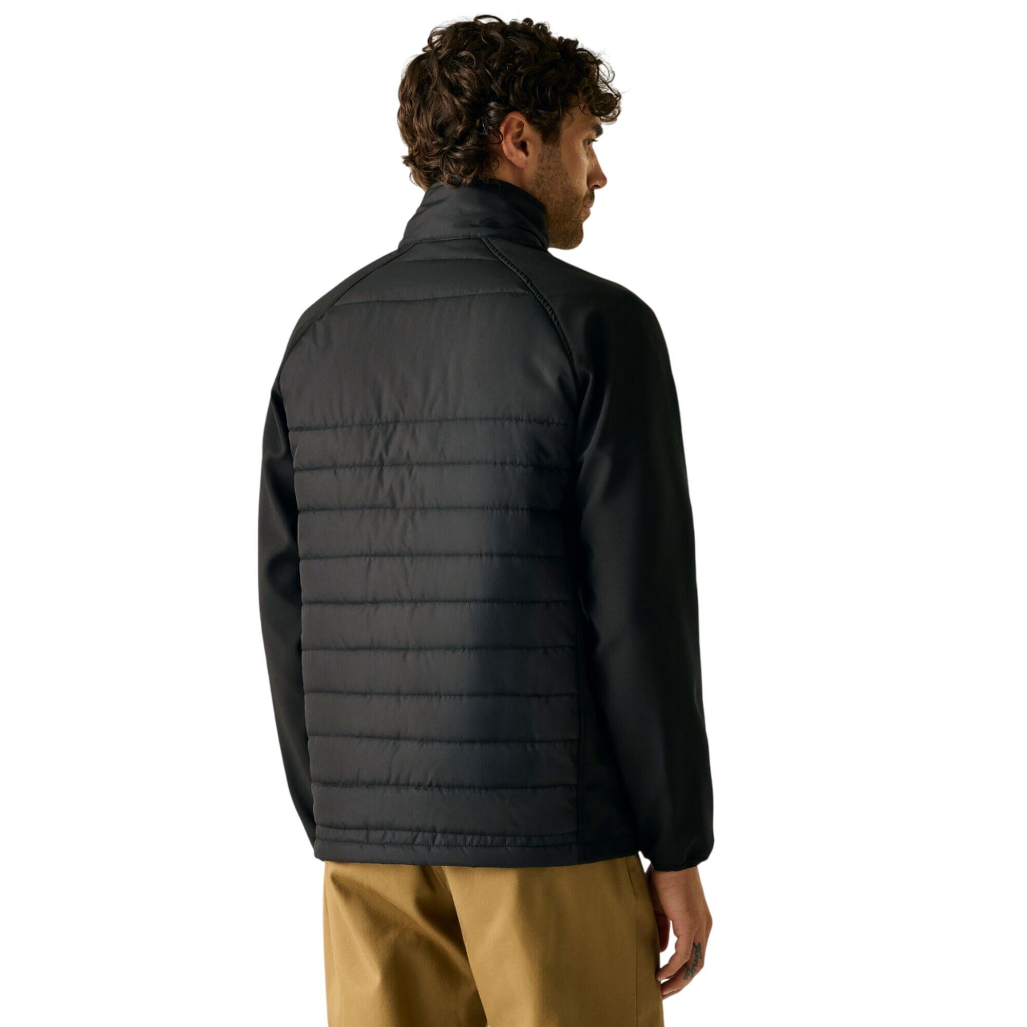 Steppjacke für , Durchgehender Reißverschluss Herren Schwarz/Asche 4/5