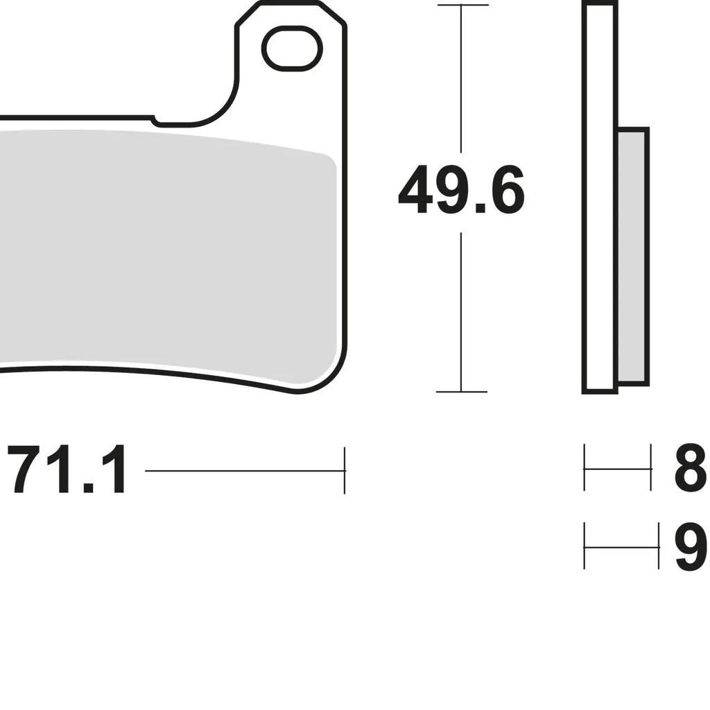 TRW Lucas MCB 752 Sintered Metal Front Brake Pads (ABE, Set).