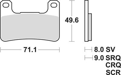 Trw remblokken mcb 752 crq hyper carbon racing.