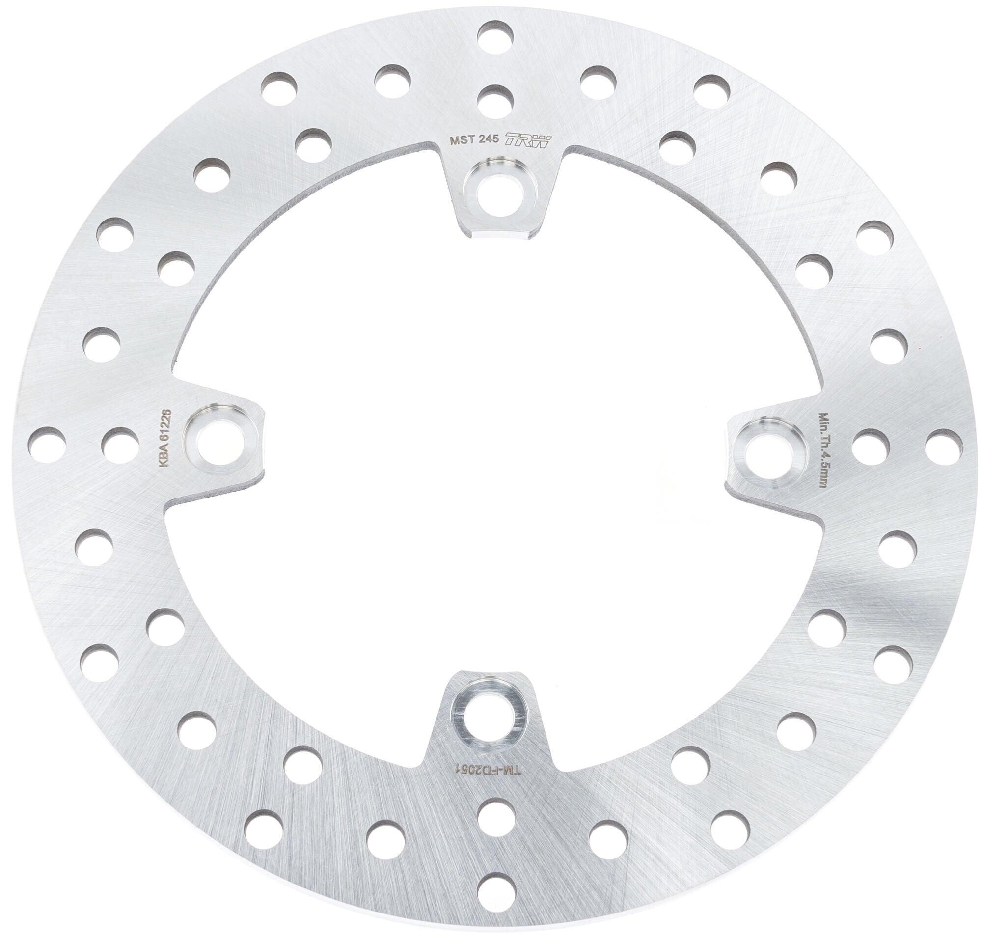 TRW Lucas Disco Freno MST245 — rotore rigido in acciaio 35 HRC. 1/1