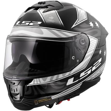 Kask integralny LS2 FF808 Stream II Galdam XXL biało-czarny
