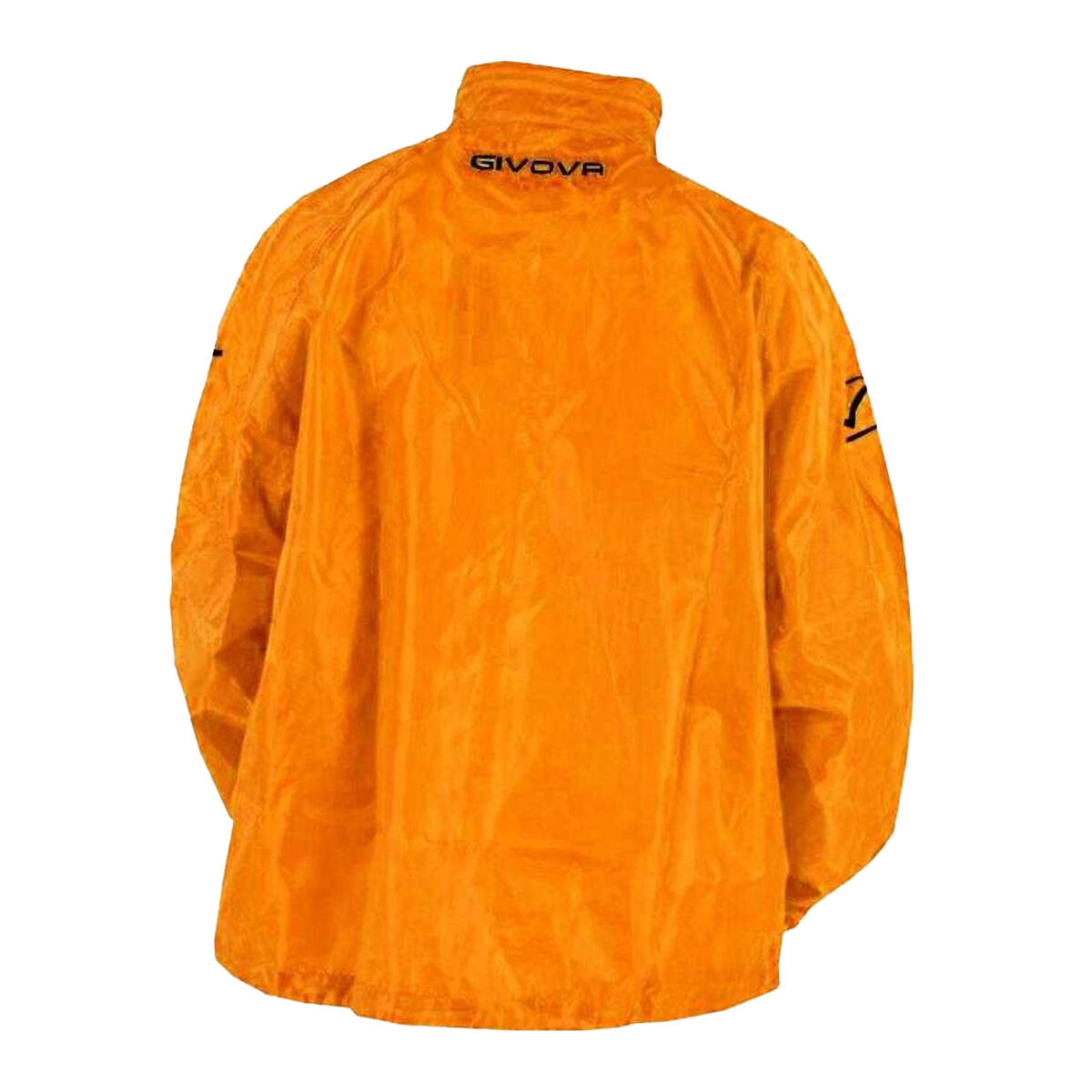 Heren Regen Basico Gewatteerde Jas (Oranje) 3/3