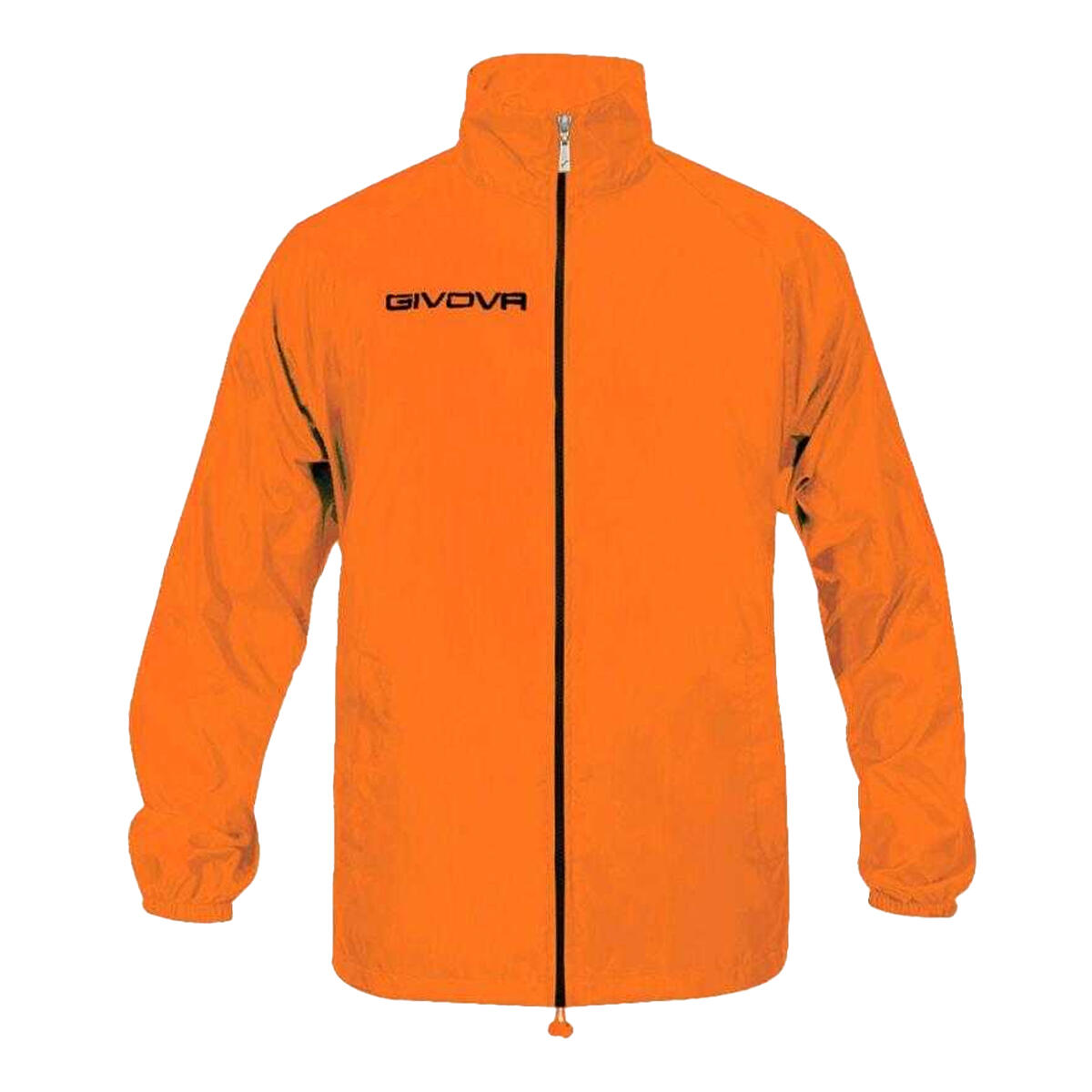 Heren Regen Basico Gewatteerde Jas (Oranje) 2/3