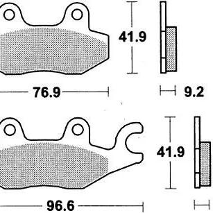 TRW MCB 663 Brake Pads (Standard Compound)