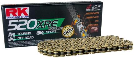RK 520 XRE 100 N gouden ketting 100 schakels open
