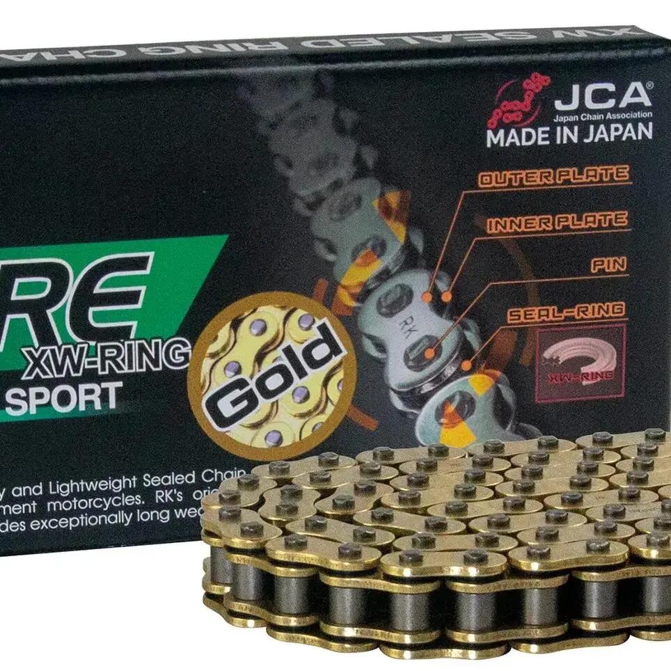 RK Chain 428 XRE — 128-Link Open Gold Drive Chain.