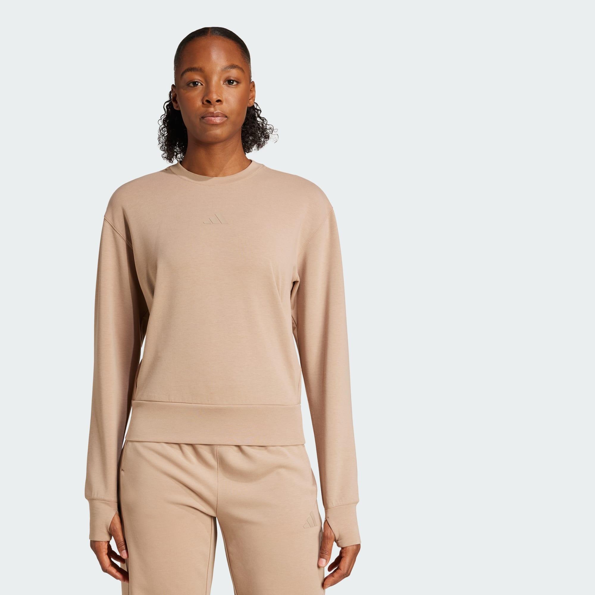 ADIDAS Mikina Designed-for-Training Warm-Up Crewneck