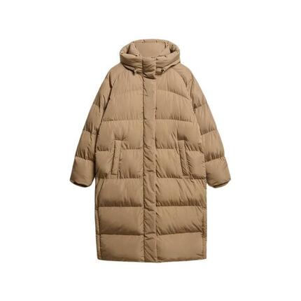 Lange Daunenjacke mit Kapuze, Damen Superdry