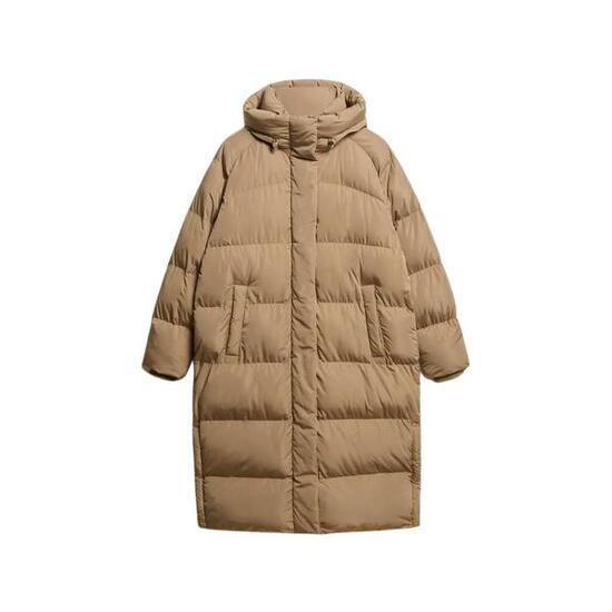 Lange Daunenjacke mit Kapuze, Damen Superdry