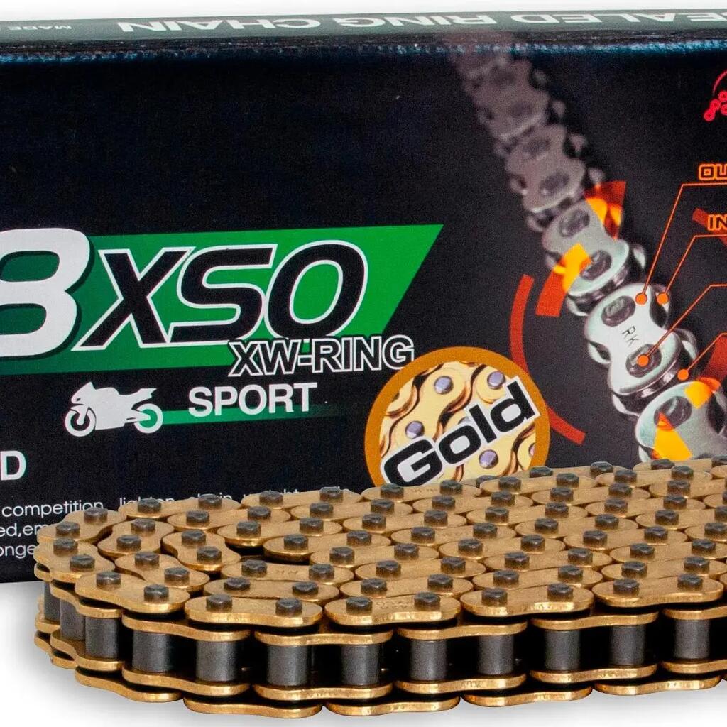 RK Chain 428 XSO 134 C Gold (open).