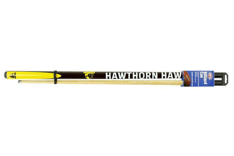 AFL Two Piece Pool Snooker Billiards Cue 57 Inch - Hawthorn Hawks