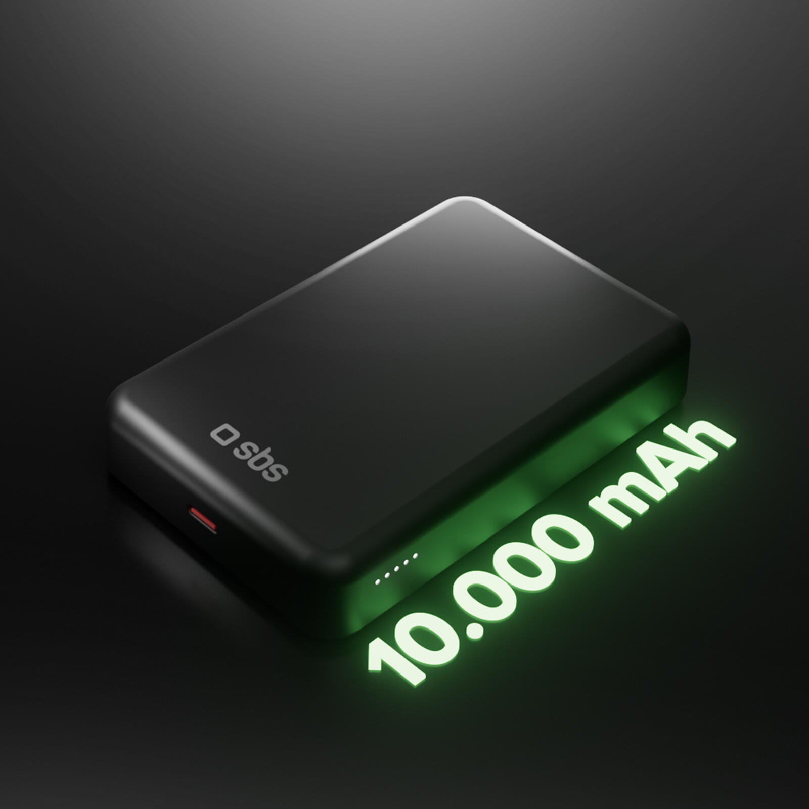 PowerBank Wireless Qi2 10000mAh con USB-C 3/7