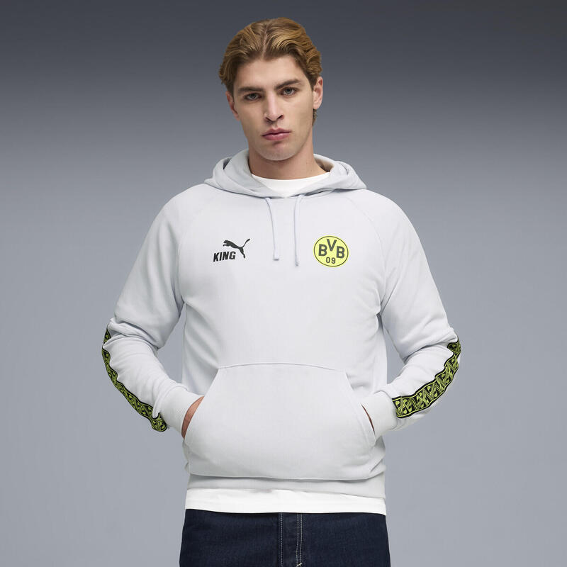 Pulover bărbați logo oficial echipă King, gri PUMA