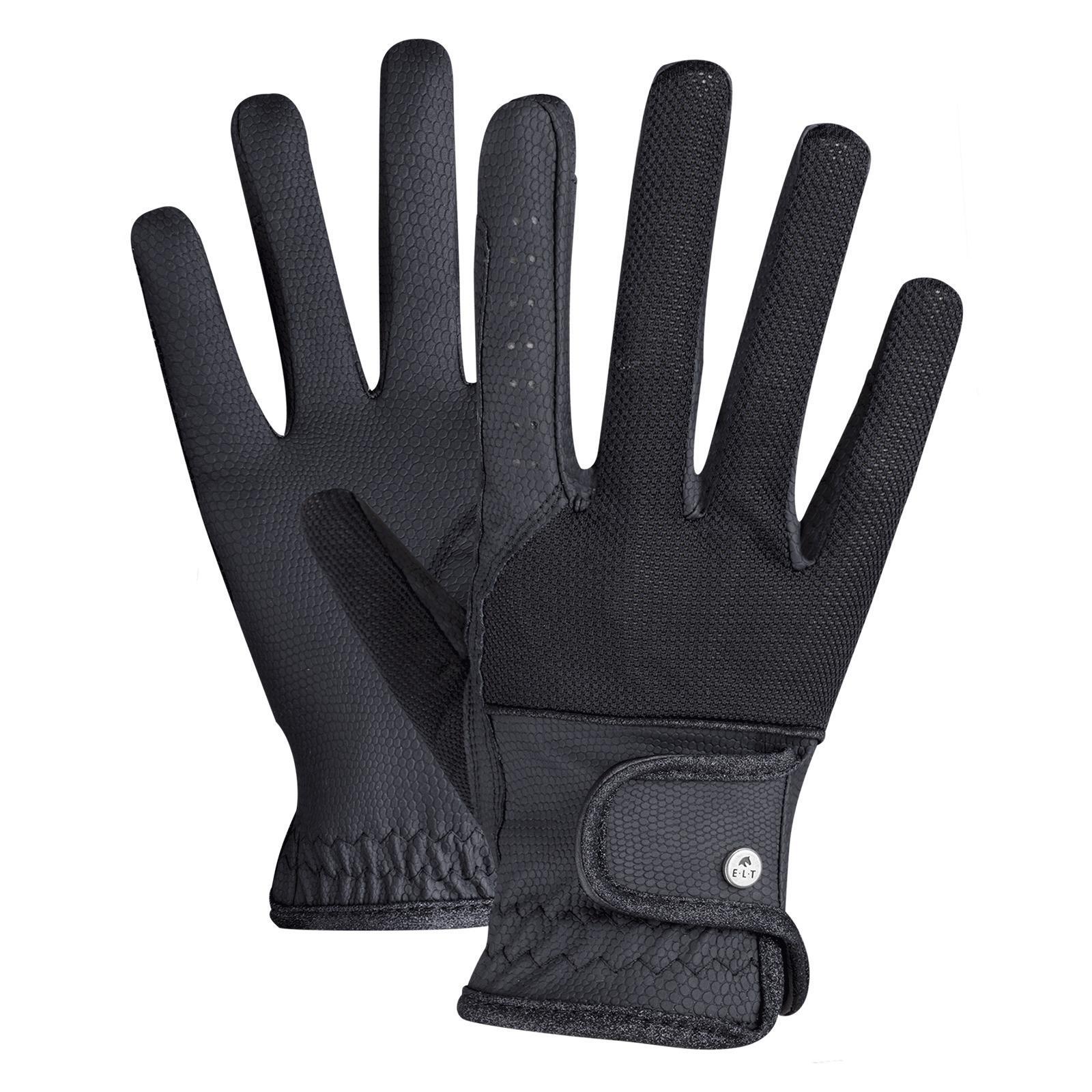 Gants d'équitation - HORKA - Domy - Noir - Respirants - Taille XXS