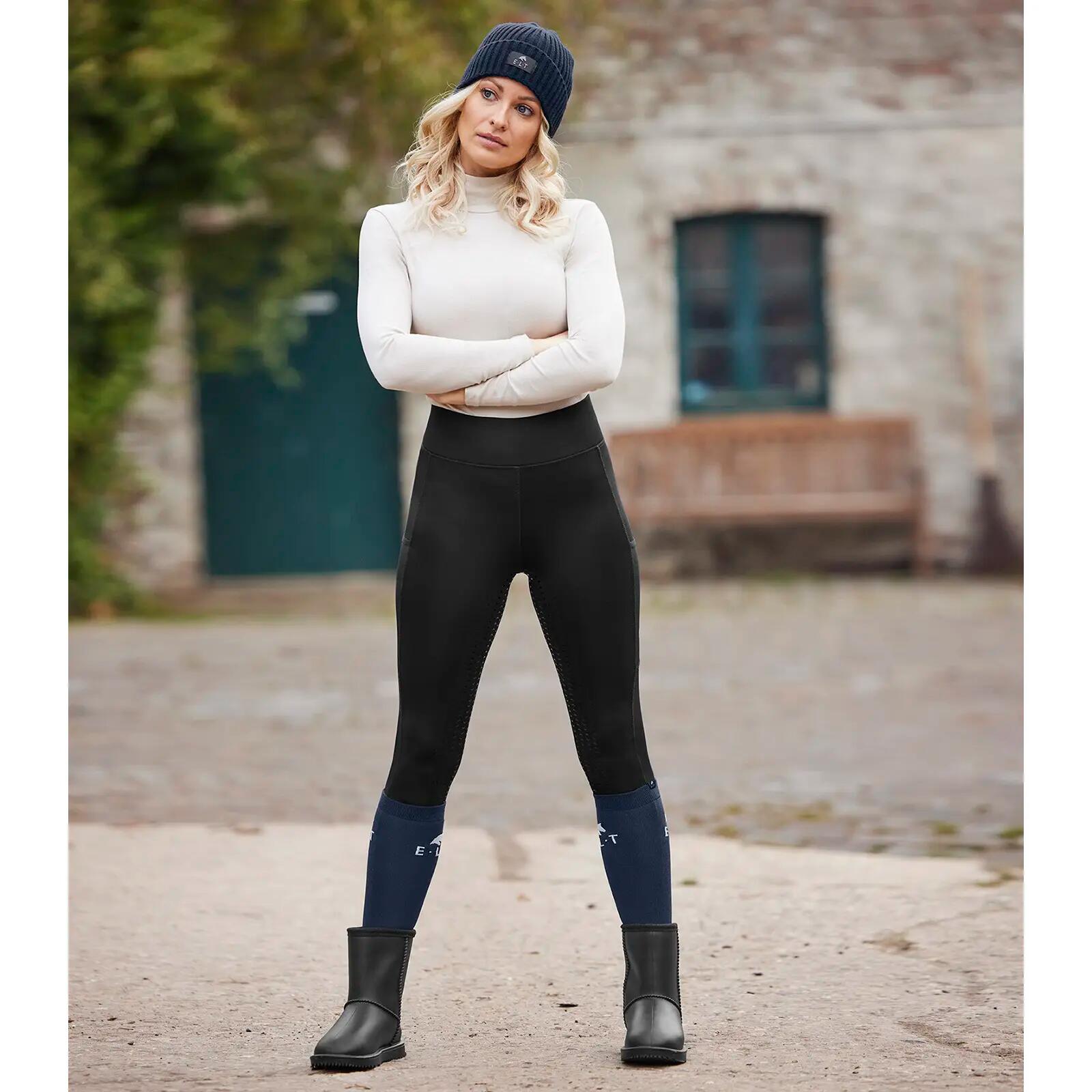 Leggings da equitazione full grip da donna ELT Ella 2/4