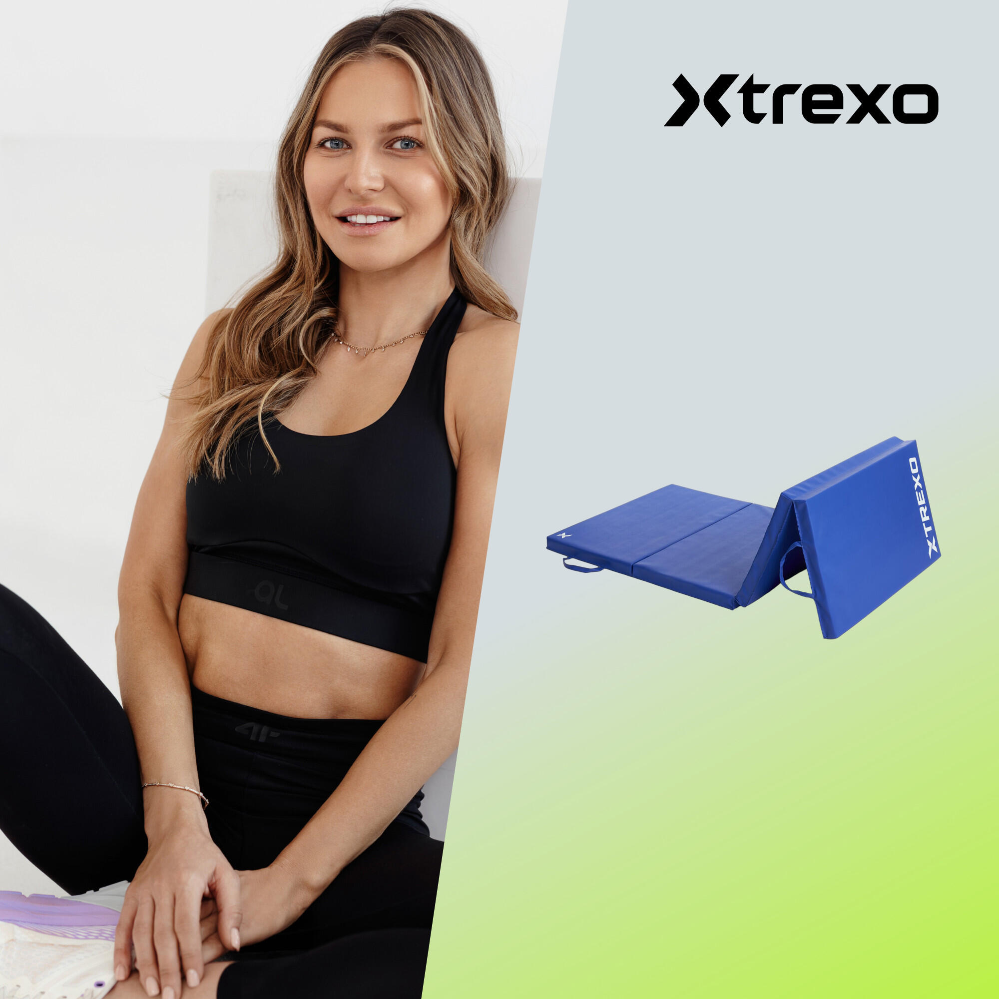 Colchão de ginástica dobrável XTREXO 195 x 80 x 5 cm 2/7