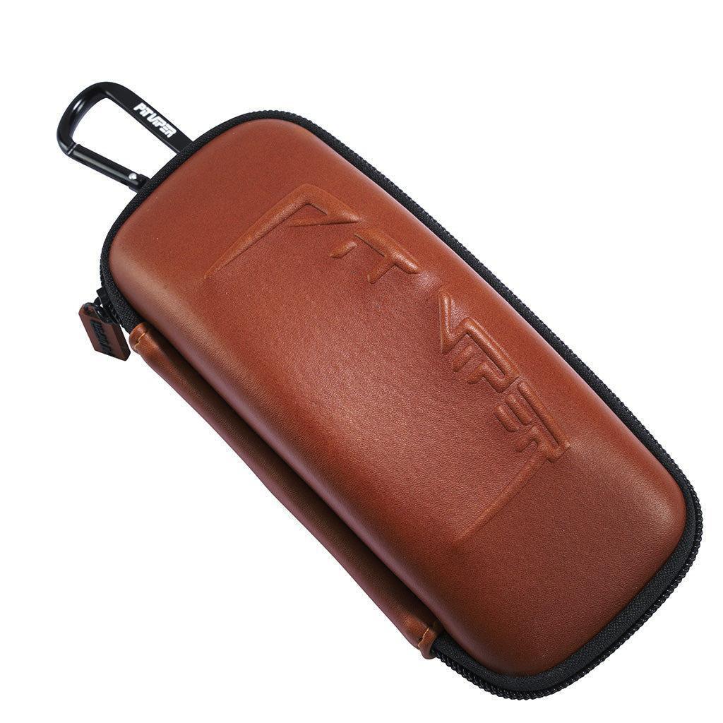 Custodia per occhiali Saddle Jacquard Oblique beige e nero con pelle di vitello granulata