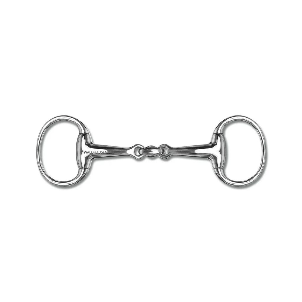 Double shattered olive bit for horse Waldhausen Massif