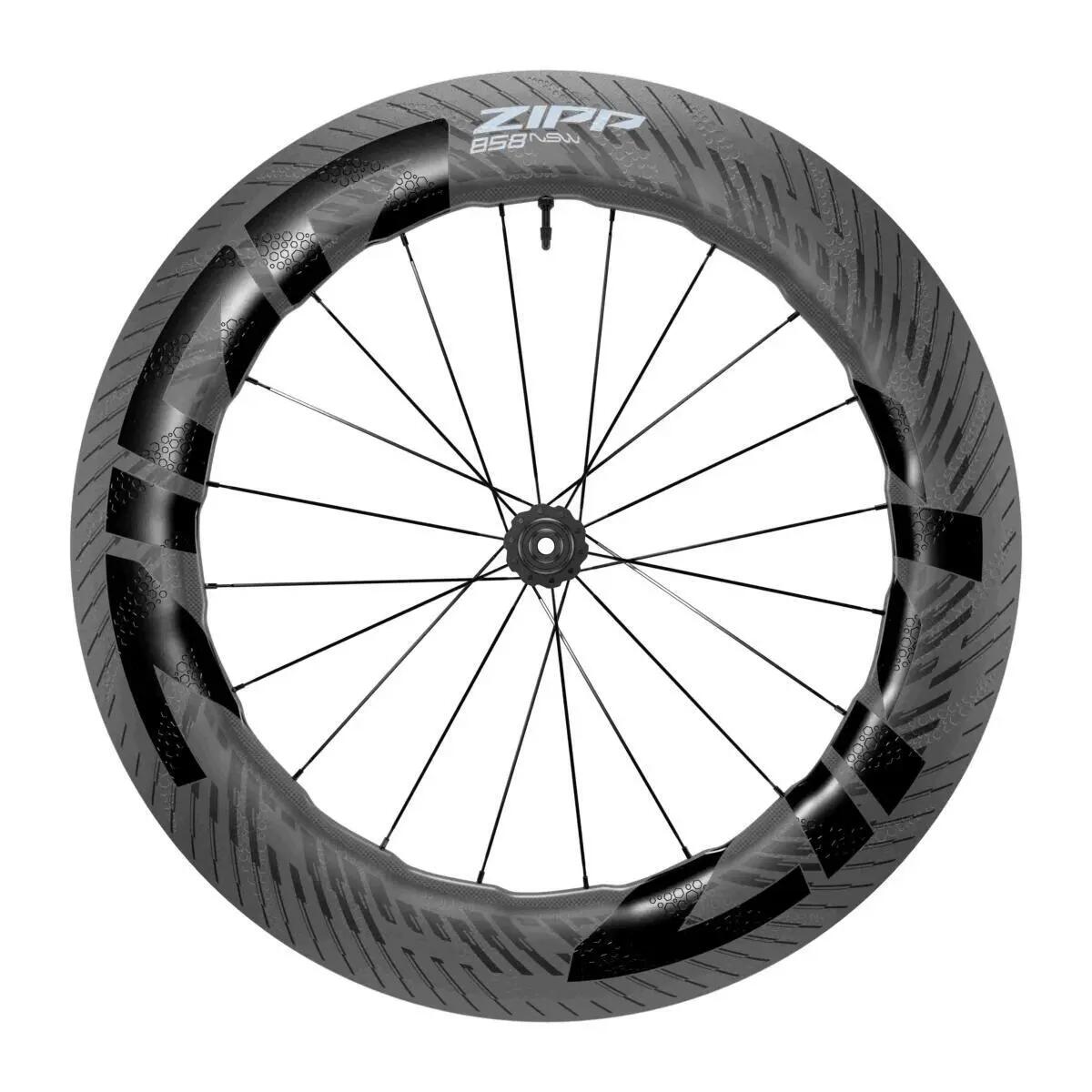Roue de vélo avant à pneu tubeless Zipp 858 Nsw CL 700C MY2023 2/2