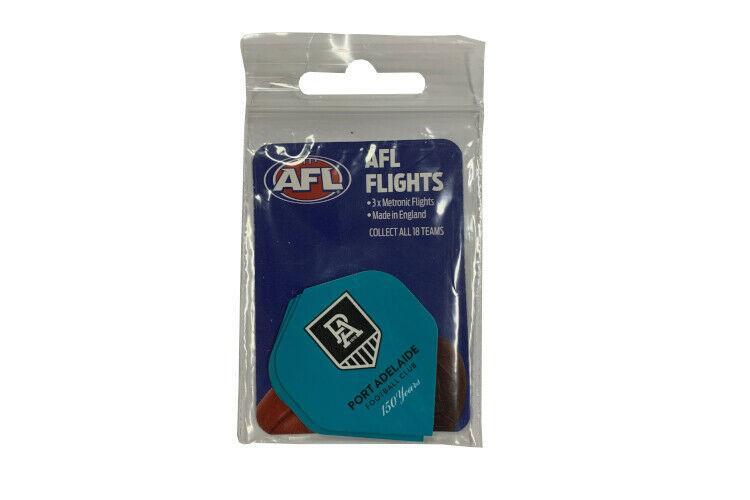 AFL Replacement Dart Flights Set Of 3 - Port Adelaide Power - Darts