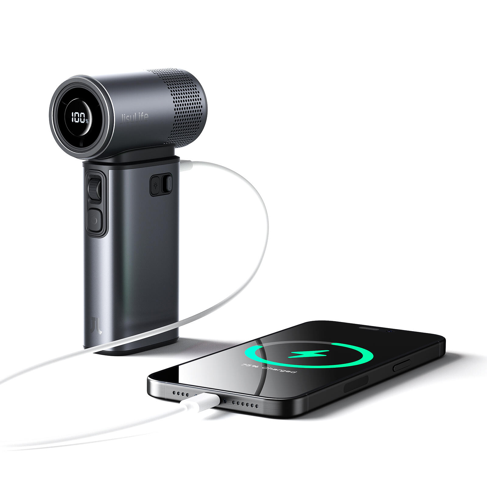 Jisulife ventilador portátil de mano Fan Ultra2 9000mAh 2/5