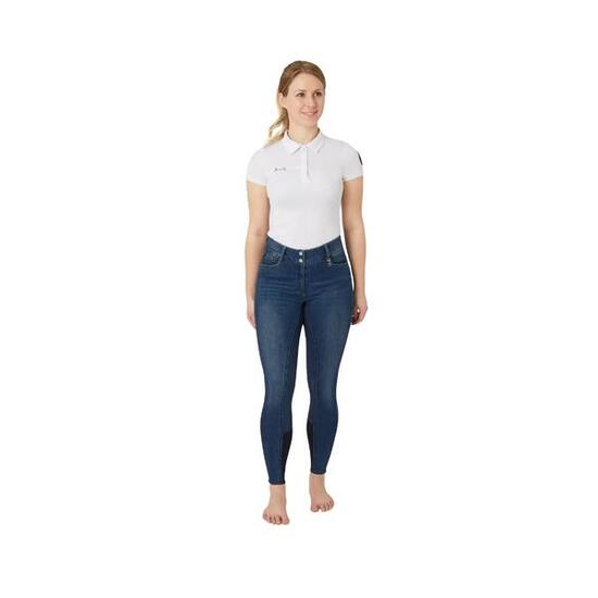 Pantaloni da equitazione da donna in jeans a presa totale e a vita alta Horze Ka