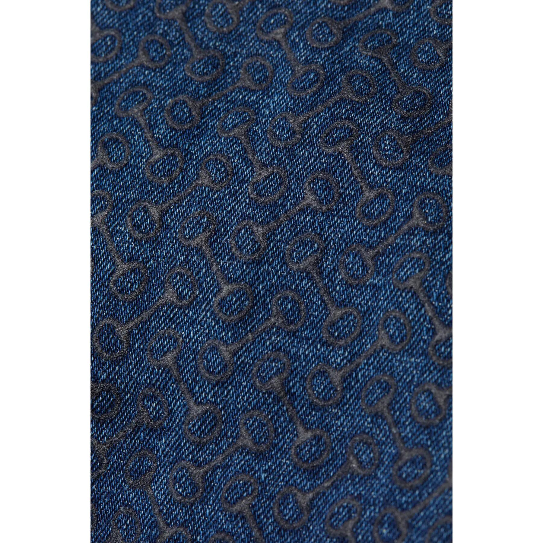 Pantalón equitación para mujer en jeans agarre total y cintura alta Horze Kaia 7/7