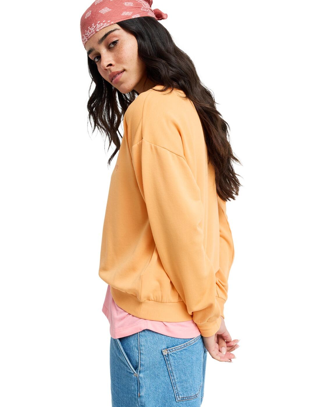 Sweat doux et confortable SURFING BY MOONLIGHT Orange Femme 3/4