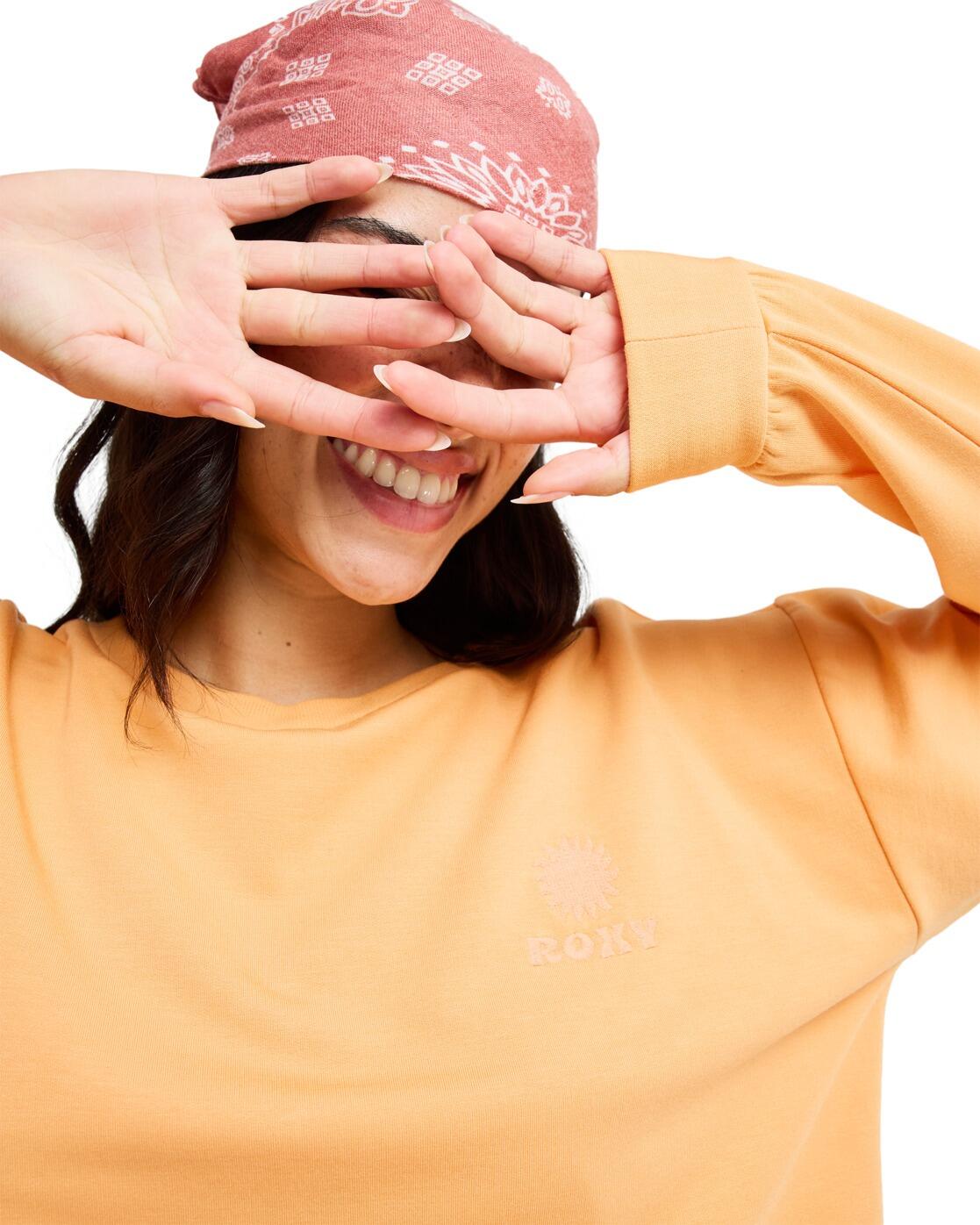 Sweat doux et confortable SURFING BY MOONLIGHT Orange Femme 4/4