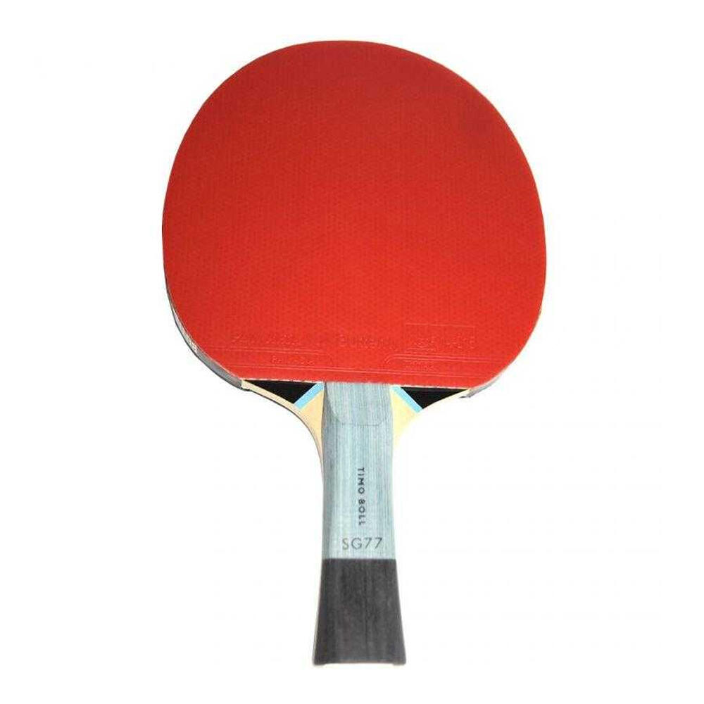 "Timo Boll SG77" Tischtennisschläger Damen und Herren Schwarz/Rot Einheitsgröße 2/4