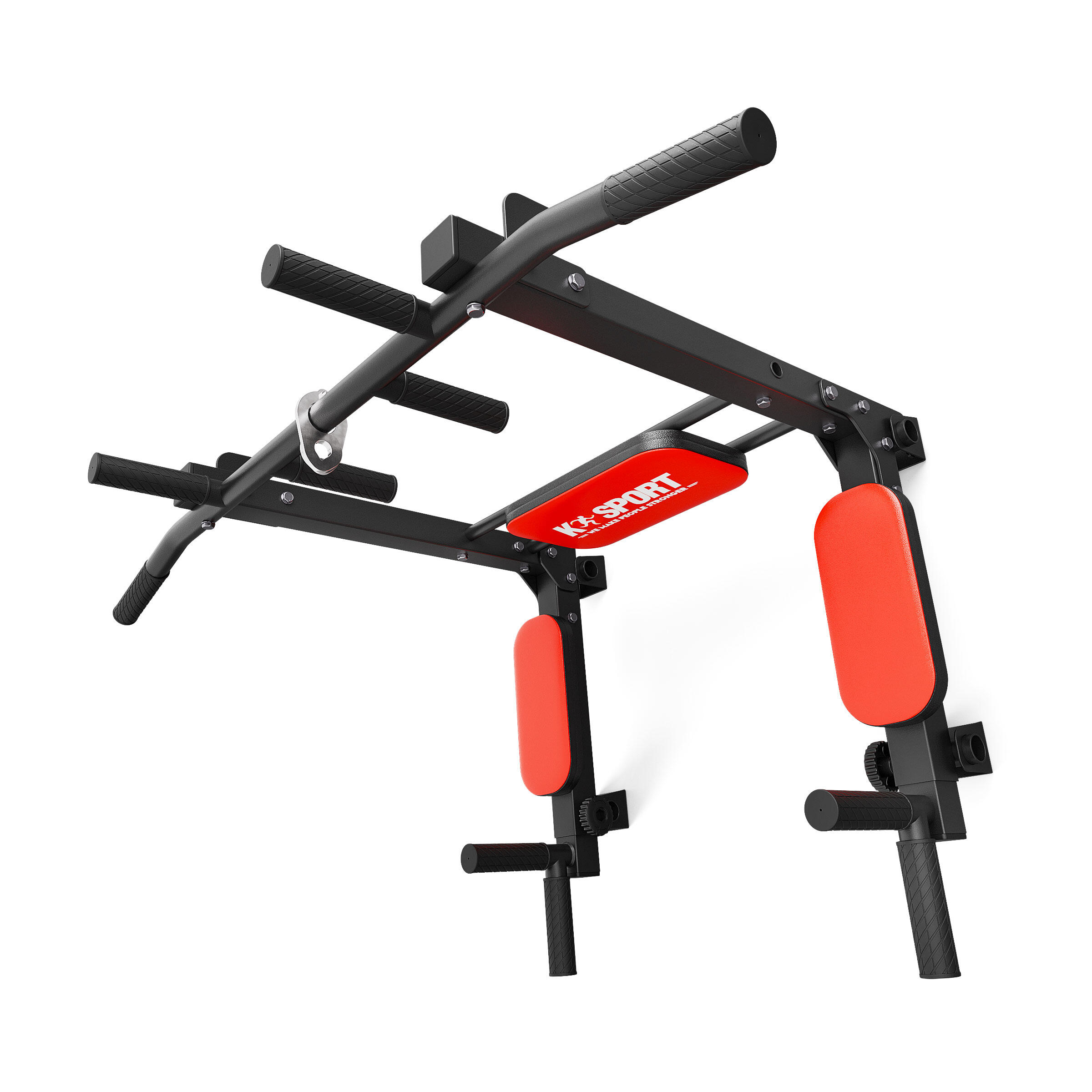 Barre de traction + barre de dips pour montage mural 2in1 4/7