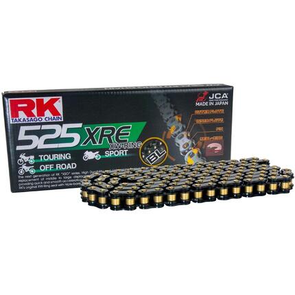 Czarna łańcuch Rk 525 xre 122 n - Idealny do jazdy na rowerze
