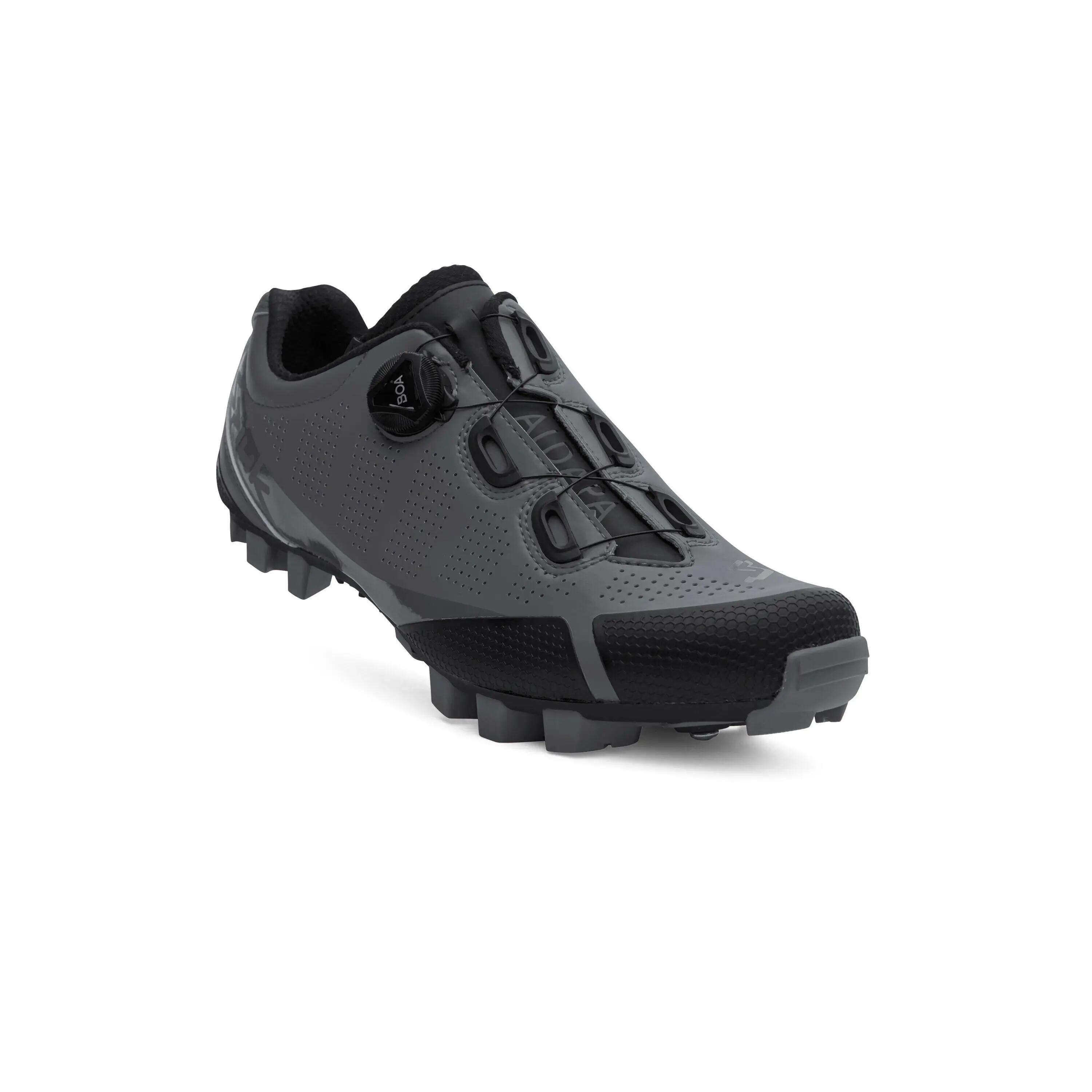 Pantofi ciclism MTB ALDAPA MTB shoes - gri inchis negru