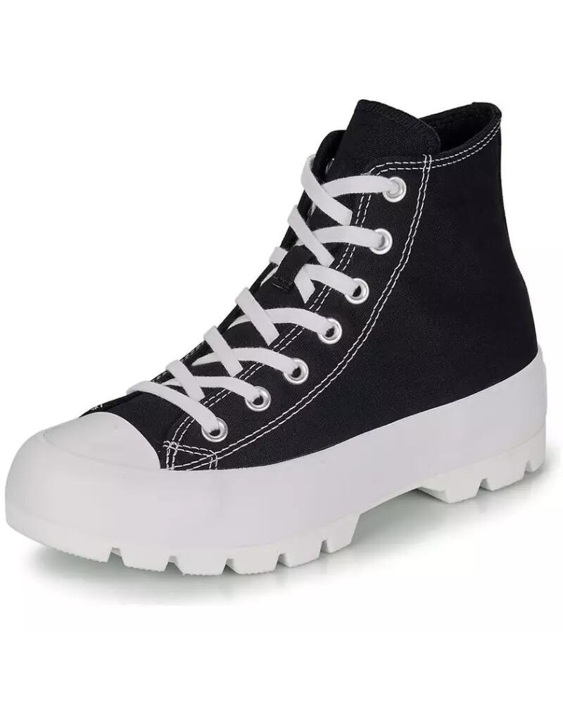 Femme CTAS LUGGED HI Converse 565901C BLACK CTAS LUGGED HI Noir Converse 2/5