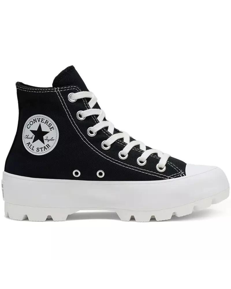 Femme CTAS LUGGED HI Converse 565901C BLACK CTAS LUGGED HI Noir Converse 1/5